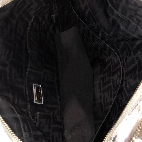 Fendi Large Metallic Crossword Tote - Picture 6 of 8